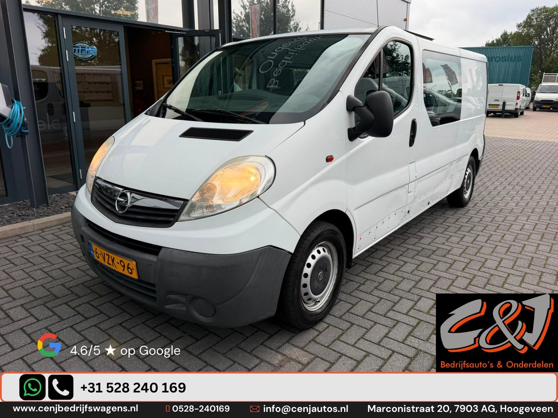 Opel Vivaro 2.0 CDTI L2H1 DC zijschade l airco l cruise l tr, Auto diversen, Overige carrosserieën, Wit, Customercare.nl@stellantis.com