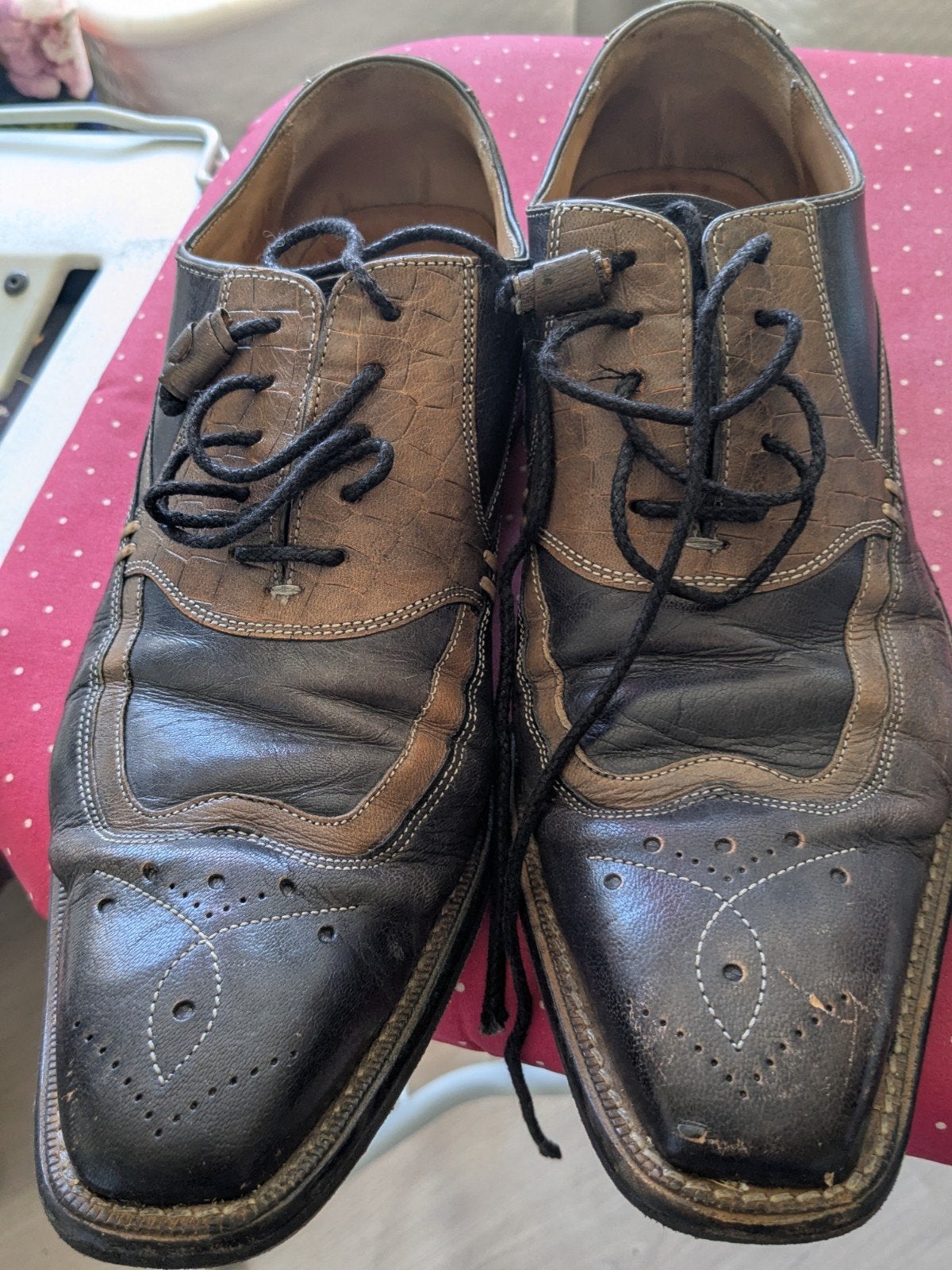 Melvin en Hamilton Stijlvolle herenschoenen, maat 44, Ophalen of Verzenden, Gedragen, Zwart, Veterschoenen