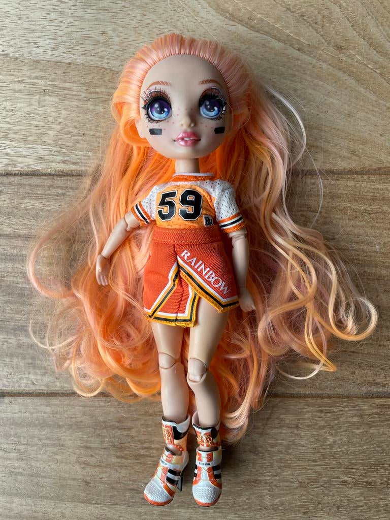 Bijna gratis! Rainbow High Cheer Sunny Madison pop - Oranje, Ophalen, Zo goed als nieuw, Overige typen