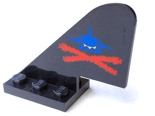 Lego onderdeel 3587pb02 Aquazone Aquasharks Spy Shark., Gebruikt, Overige thema's, Lego, Ophalen of Verzenden