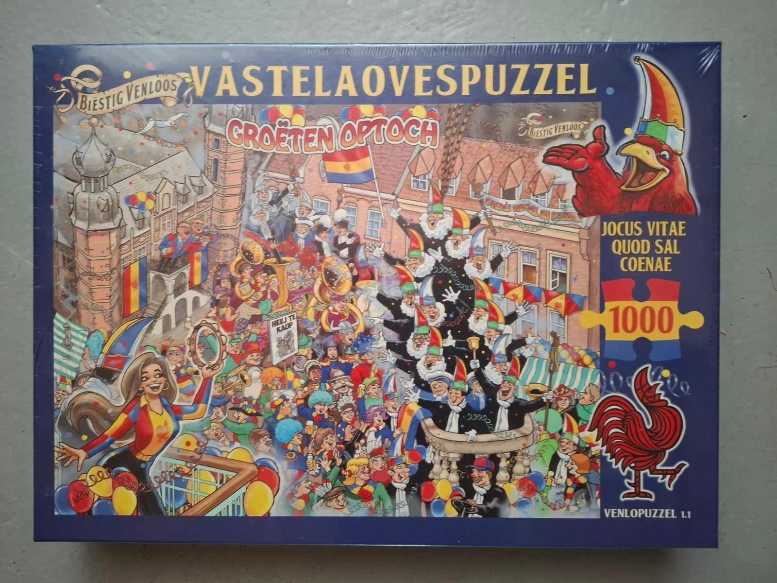 Jocus vastelaoves puzzel in folie 1000 stuks, Ophalen of Verzenden, 500 t/m 1500 stukjes, Nieuw, Legpuzzel