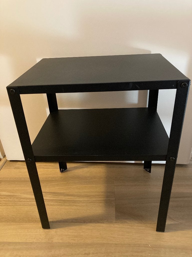 IKEA KNARREVIK Nachtkastje, zwart, 42x34x52 cm, Ophalen, Minder dan 45 cm, Metaal of Aluminium, 55 tot 70 cm