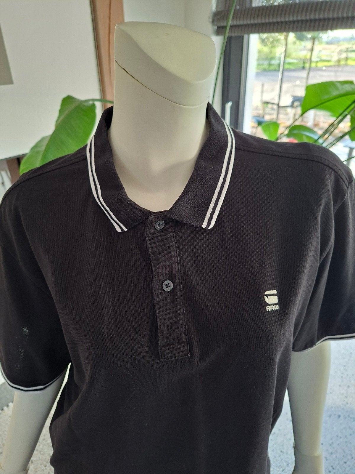 Vrijwel Nieuw ! G START RAW  zwarte polo xxl mt 56 herenpolo, Kleding | Heren, Zwart, Maat 56/58 (XL), Ophalen of Verzenden, Zo goed als nieuw