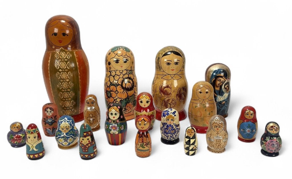 658. Matroeskja's - Rusland, 20e eeuw, Ophalen of Verzenden
