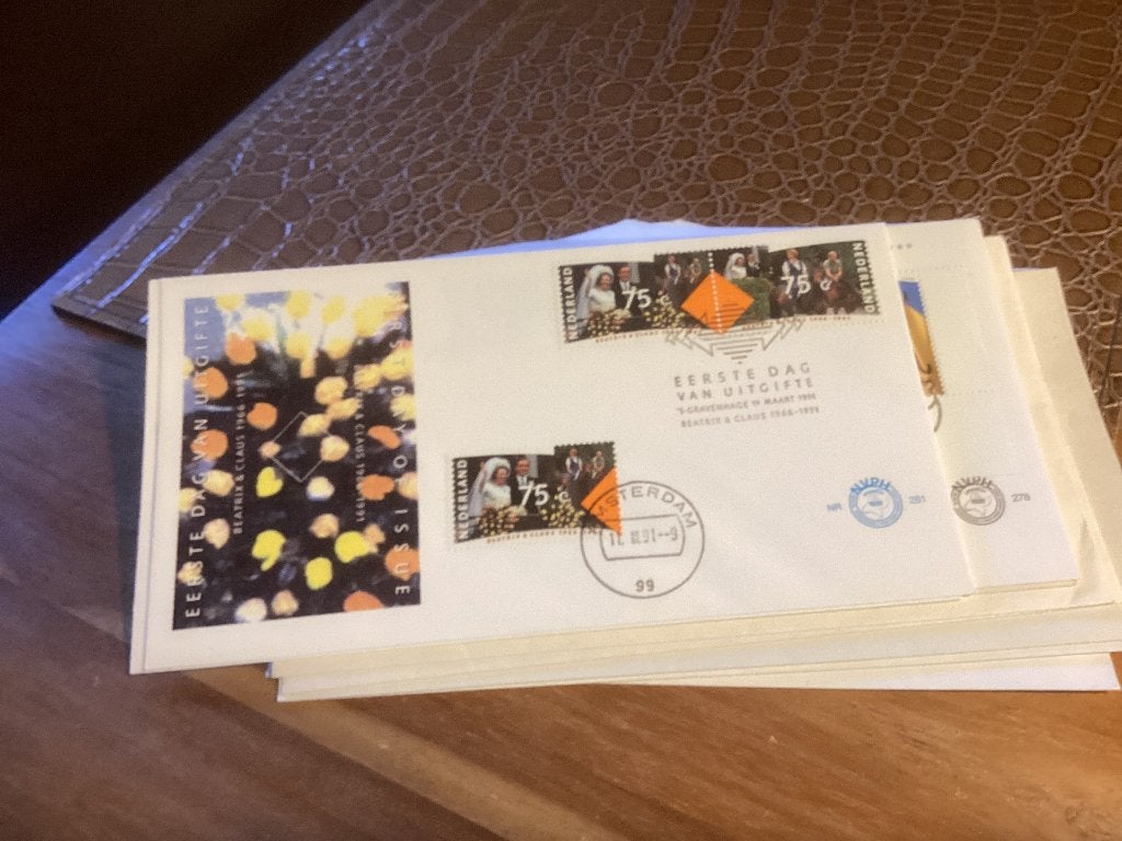 No4117 Afwijkend E281 dubbele zegel andere stempel Nederland, Postzegels en Munten, Ophalen of Verzenden, Onbeschreven, Nederland