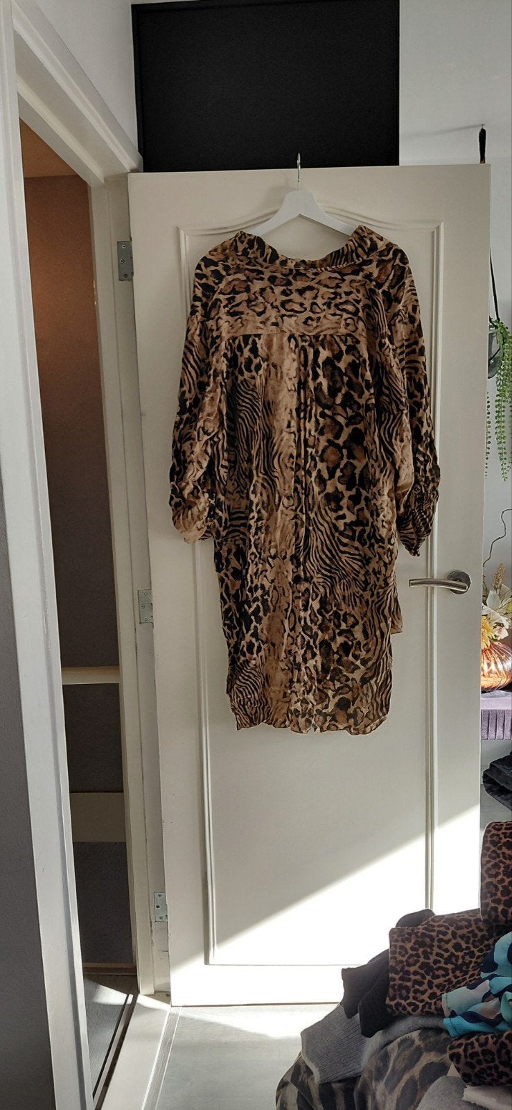 mooie dames blouse panter, Ophalen, Nieuw, Bruin