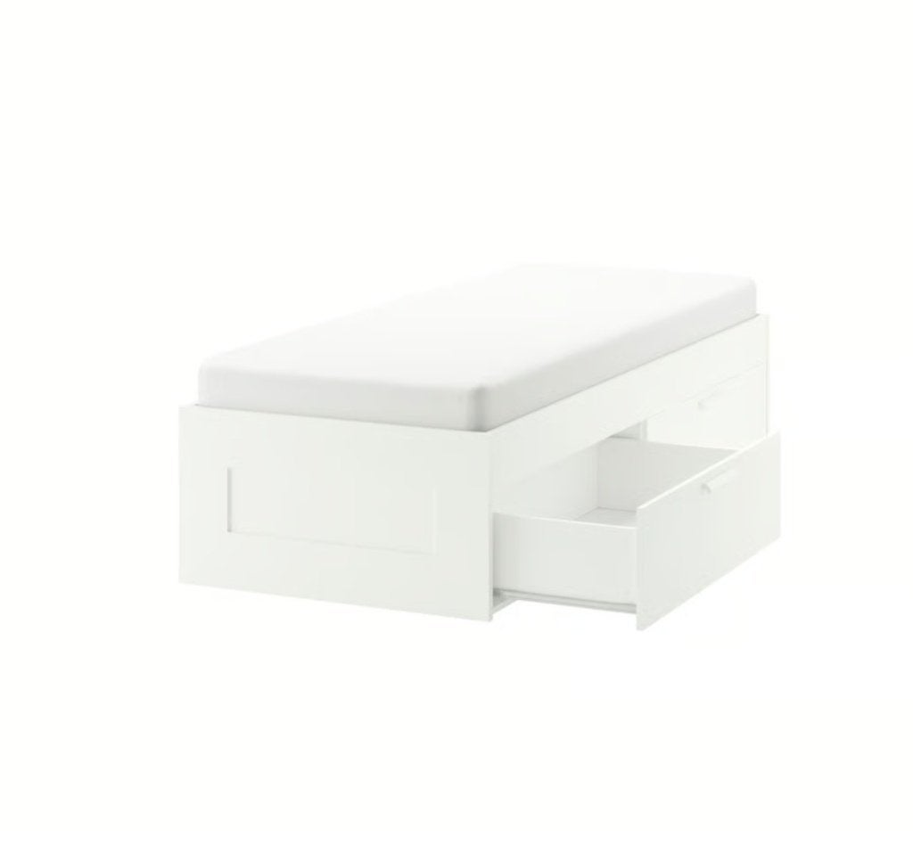 Bed met laden, Ophalen, Gebruikt, 90 cm, Eenpersoons