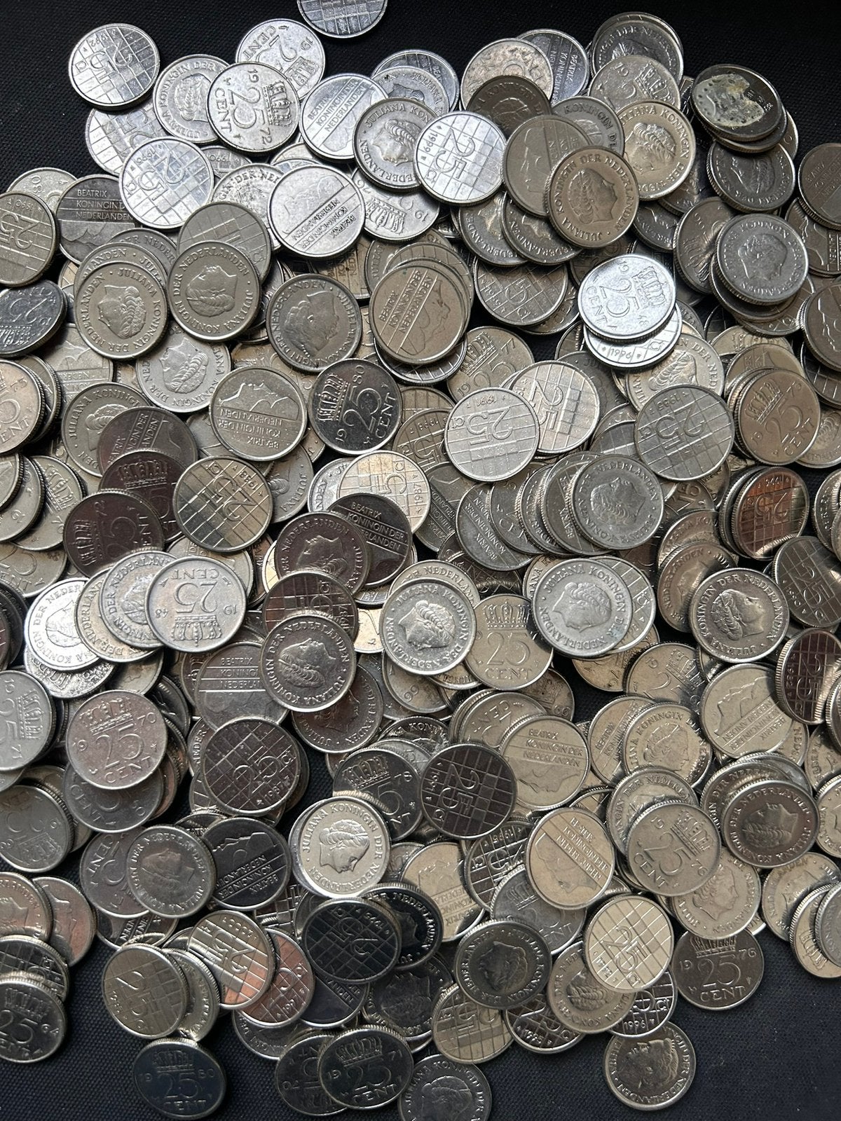 Munten Nederland 200 kwartjes, Ophalen of Verzenden, Koningin Juliana, 25 cent
