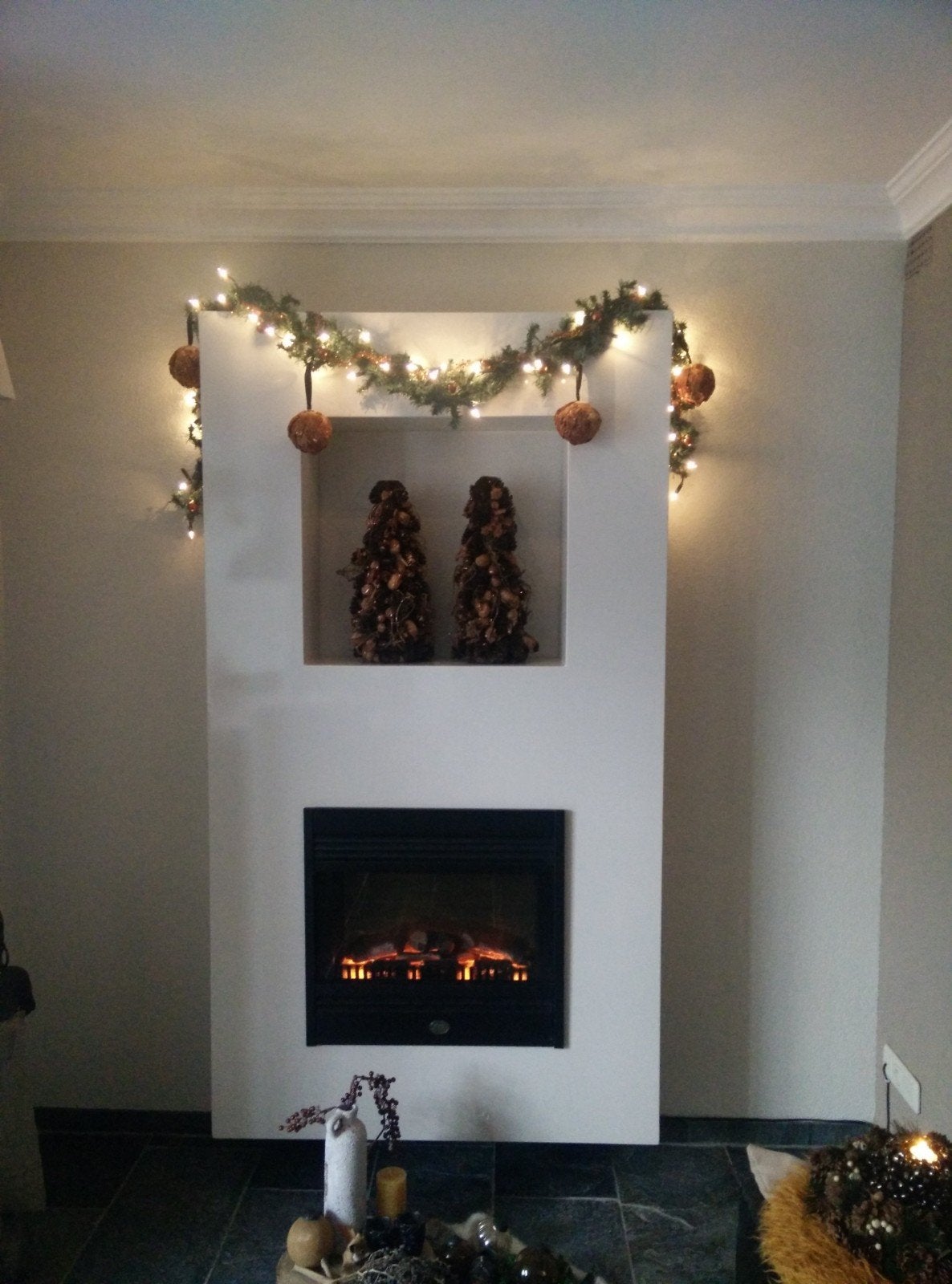Electrice haard met ombouw (MDF)

Je kunt hem ook met warmte, Huis en Inrichting, Ophalen, Vrijstaande haard, Elektrische haard