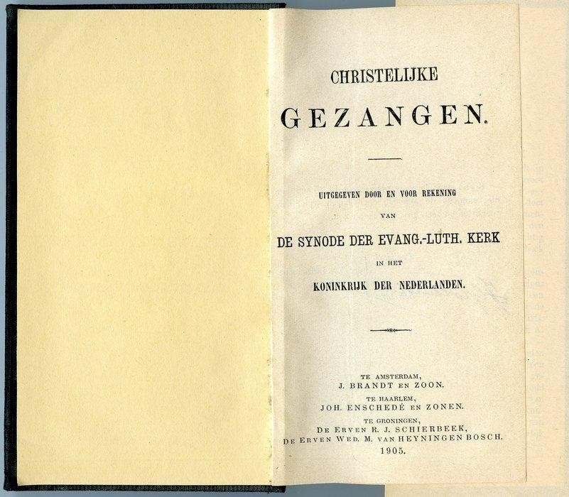 Christelijke Gezangen Evang.-Luth. Kerk (1905), Ophalen of Verzenden, Gelezen, Christendom | Protestants