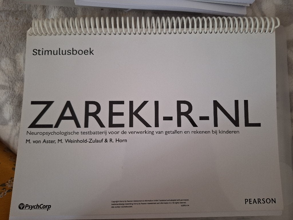 Zareki, dyscalculie-onderzoek, Ophalen of Verzenden, Alpha, Zo goed als nieuw, HBO