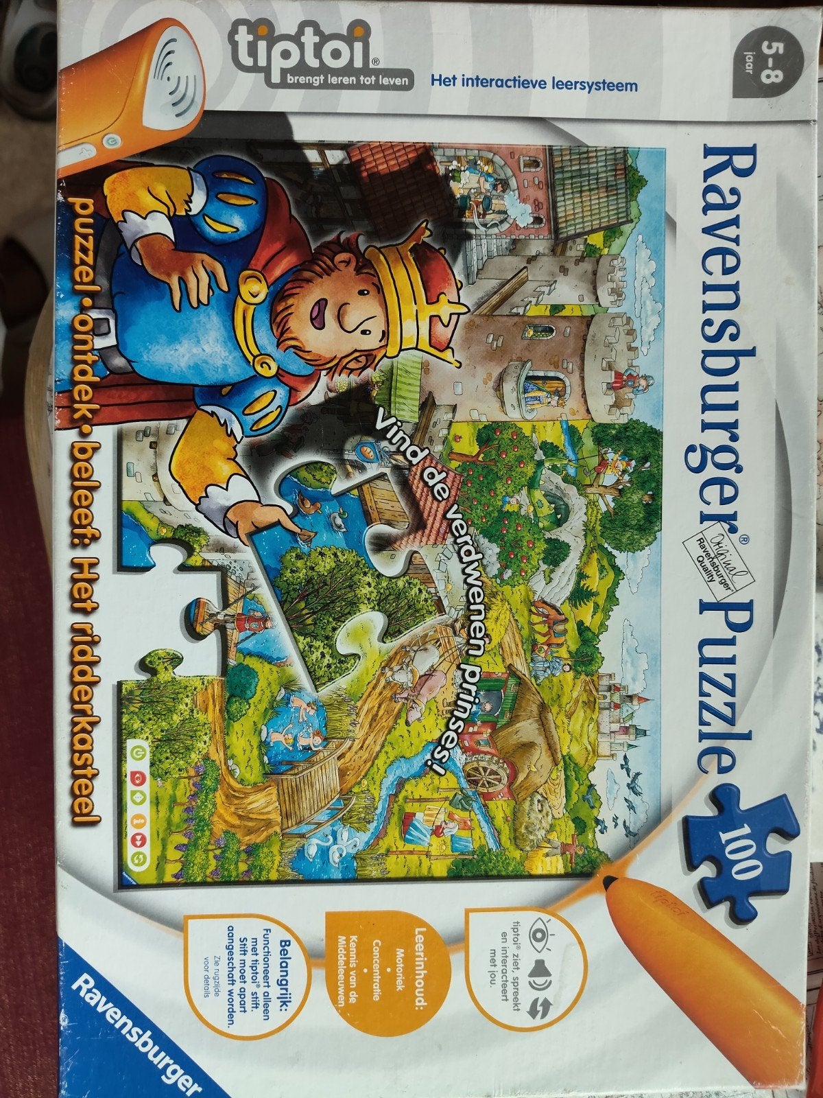 Ravensburger Tiptoi Puzzle Het Ridderkasteel 100 stukjes, Ophalen of Verzenden, Meer dan 50 stukjes, 6 jaar of ouder