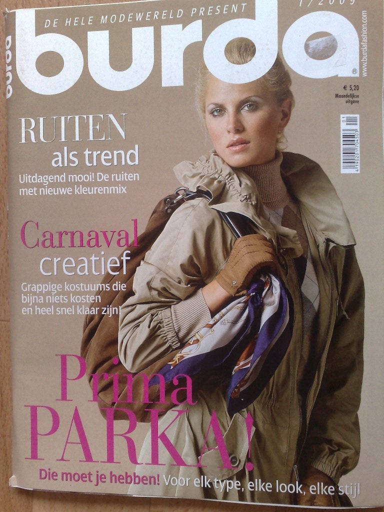 Burda januari nr. 1 / 2009, Hobby en Vrije tijd, Verzenden, Zo goed als nieuw, Vrouw, Burda