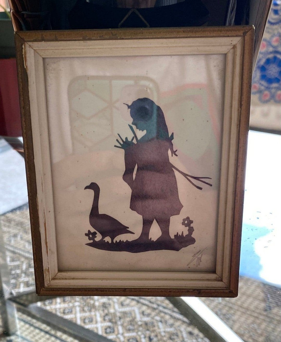 Vintage Papierknipkunst ( W.Tj Lever) Ganzenhoedster, Ophalen of Verzenden
