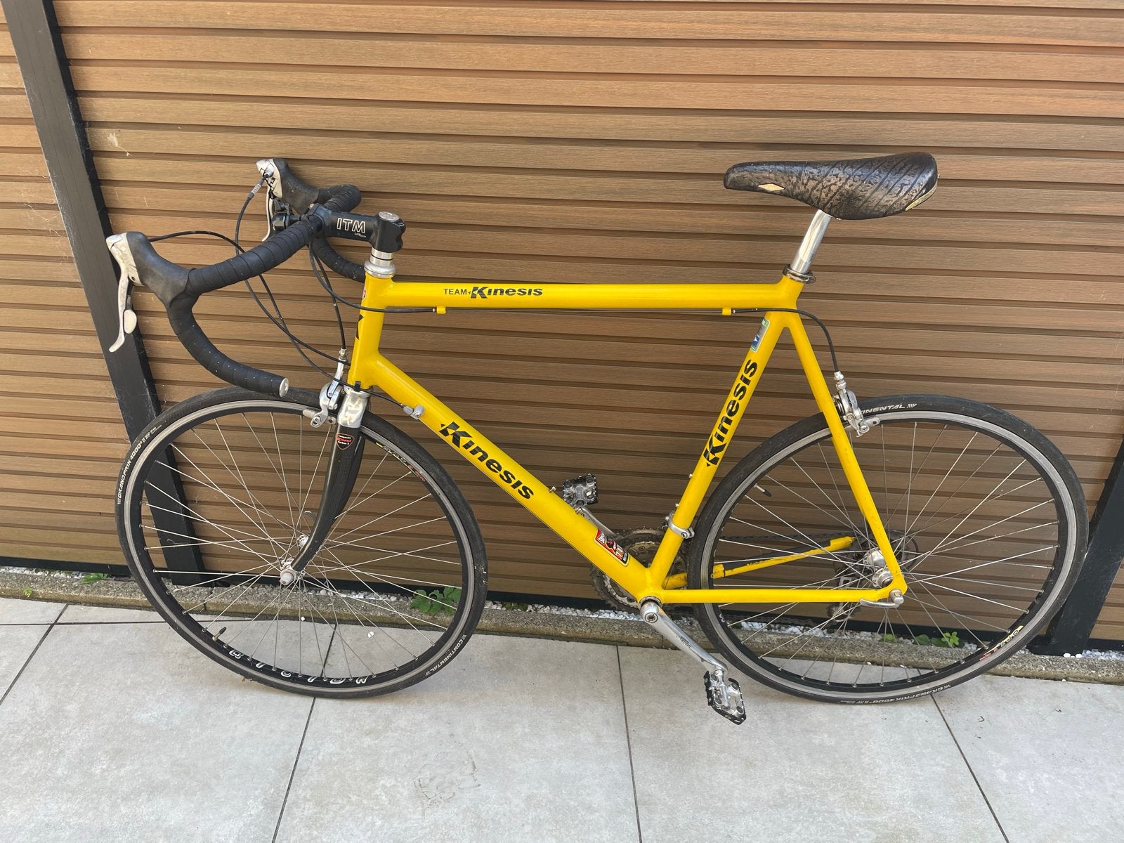 Kinesis Racefiets - Geel, Aluminium frame, Carbon voorvork, 28 inch, Gebruikt, Aluminium, 15 tot 20 versnellingen