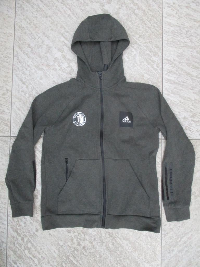 Adidas trainingsjas groen Feyenoord jasje maat 164 jas, Adidas, Ophalen of Verzenden, Zo goed als nieuw, Jongen