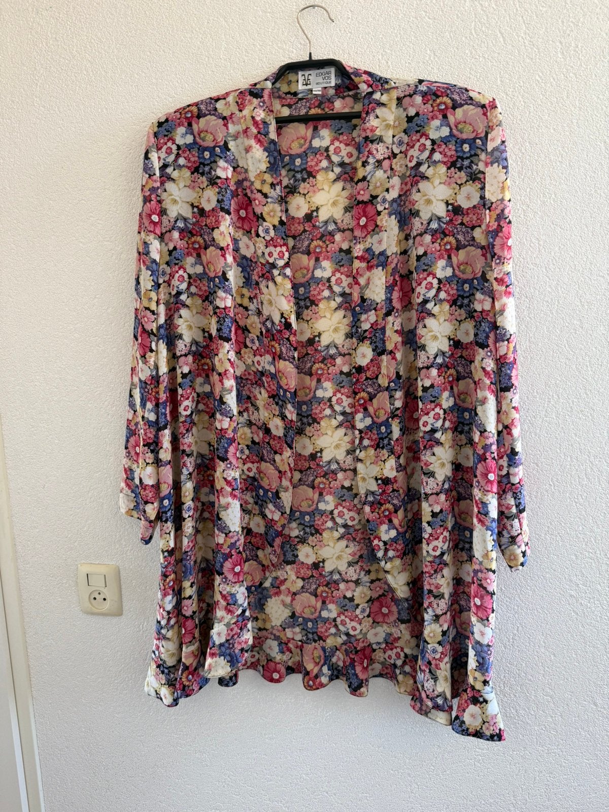 Edgar Vos luchtige  open vest  maat 44/46/48, Kleding | Dames, Blouses en Tunieken, Ophalen of Verzenden, Zo goed als nieuw, Maat 46/48 (XL) of groter