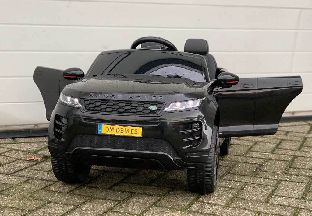 Range Rover Evoque 12v zwart bluetooth /Rc / Leder zitje/ EV, Ophalen of Verzenden, Nieuw