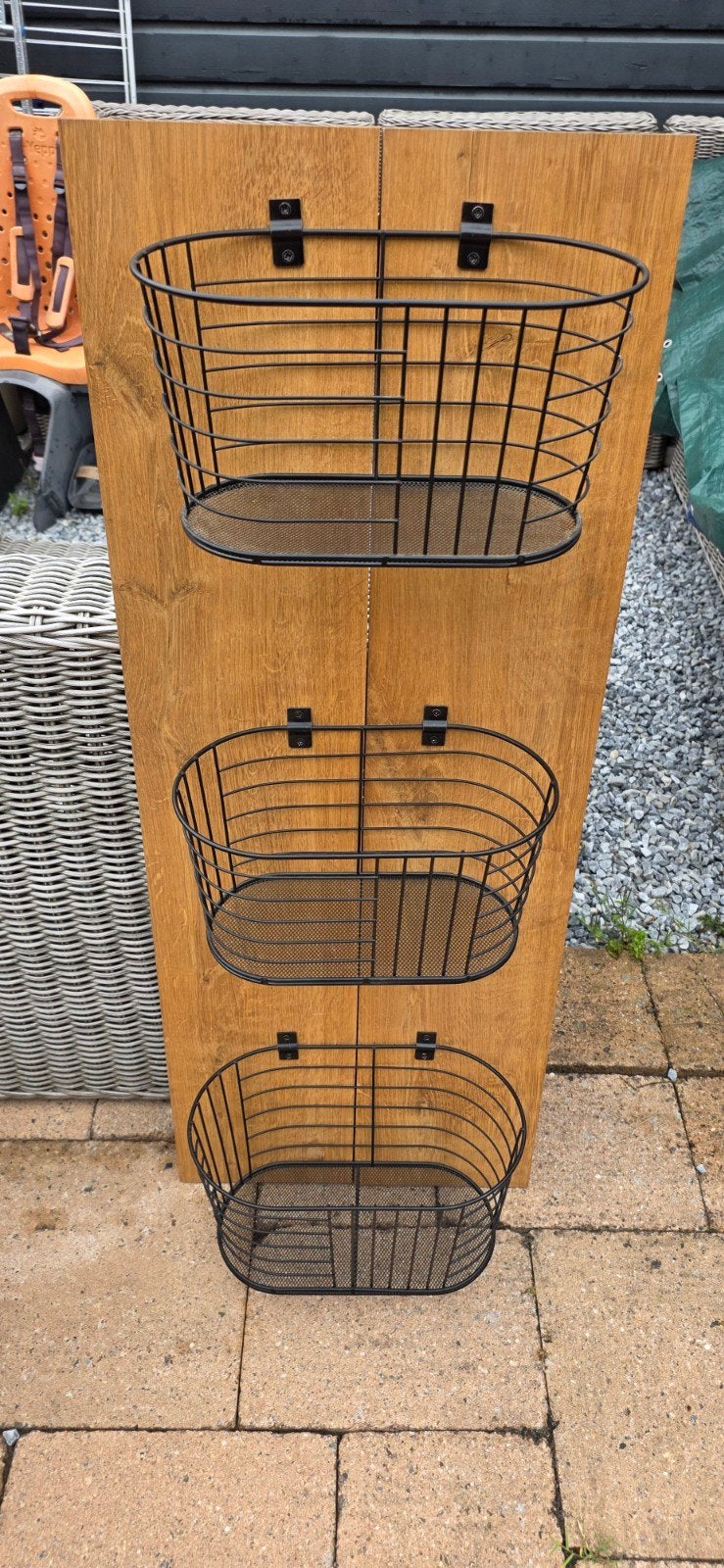 Houten bord met manden (DIY), Ophalen, 25 tot 50 cm, Minder dan 150 cm, Minder dan 100 cm