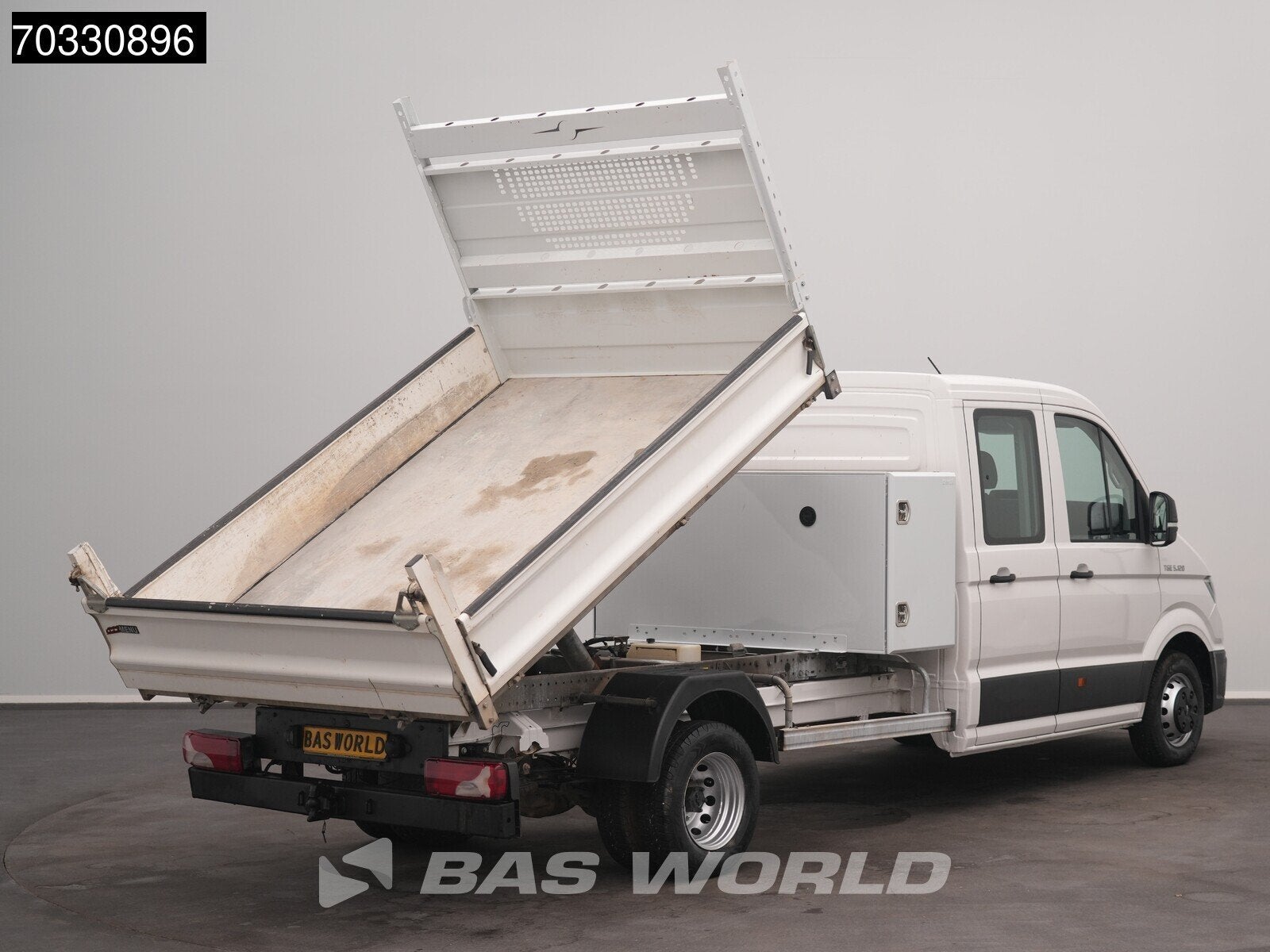 MAN TGE 5.120 Dubbel Cabine Kipper met Kist Dubbellucht 3,5t, Auto's, Stof, Gebruikt, Euro 6, 4 cilinders