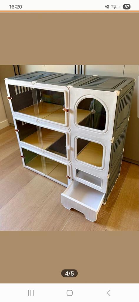 Kattenhotel, Minder dan 60 cm, Kooi, Minder dan 75 cm, Ophalen of Verzenden