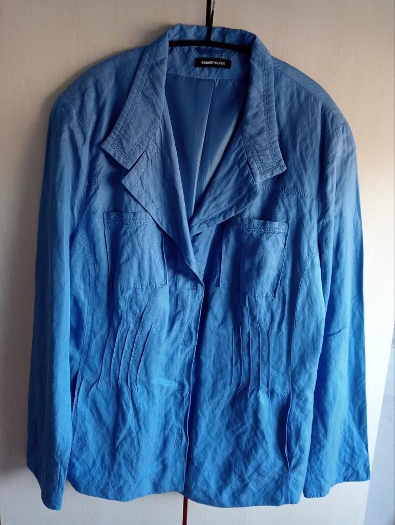 Dames jasje, Kleding | Dames, Jasjes, Kostuums en Pakken, Blauw, Maat 46/48 (XL) of groter, Ophalen of Verzenden, Zo goed als nieuw