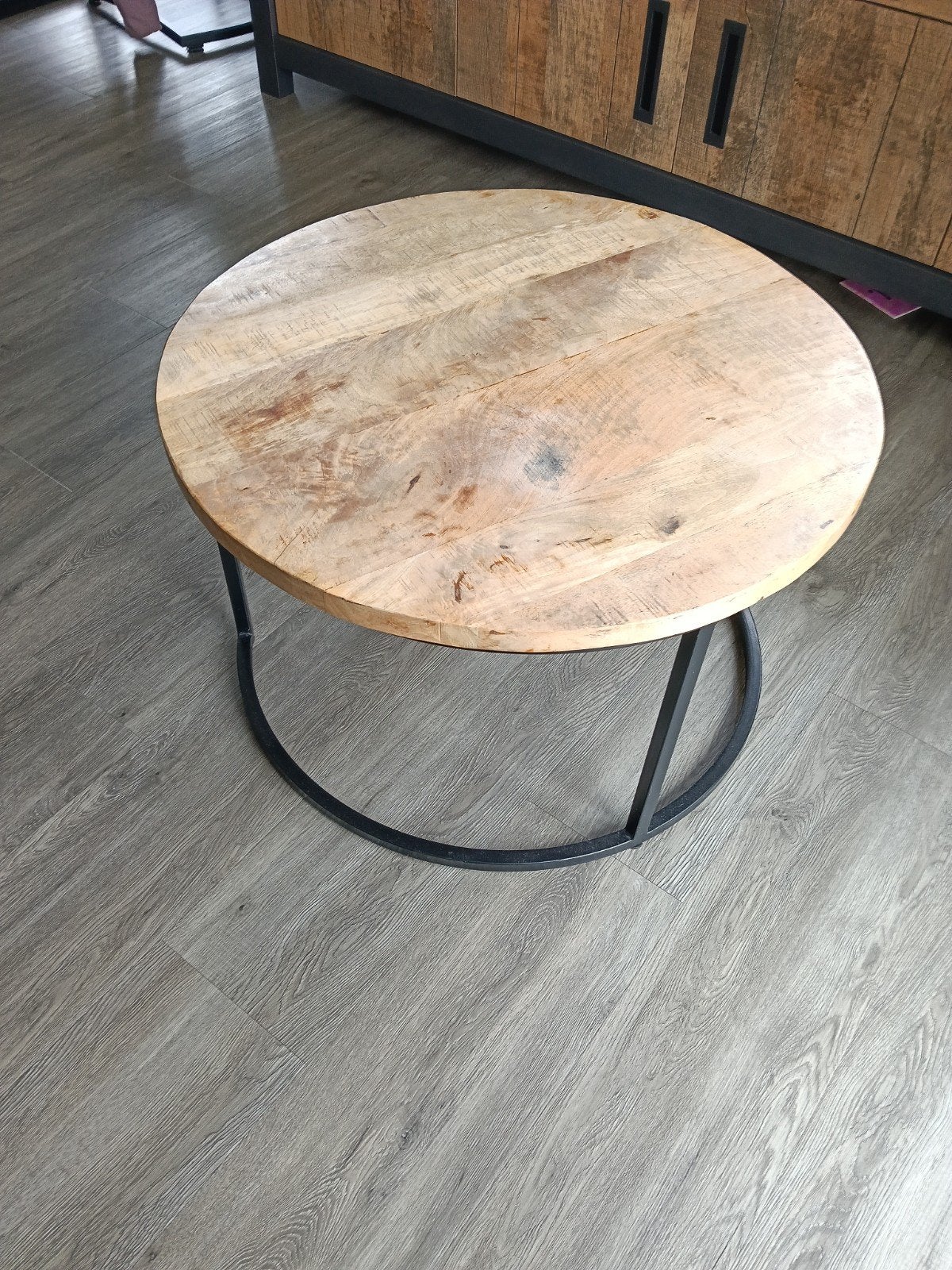 salontafel, Huis en Inrichting, Ophalen, Rond, 100 tot 150 cm, 50 tot 100 cm