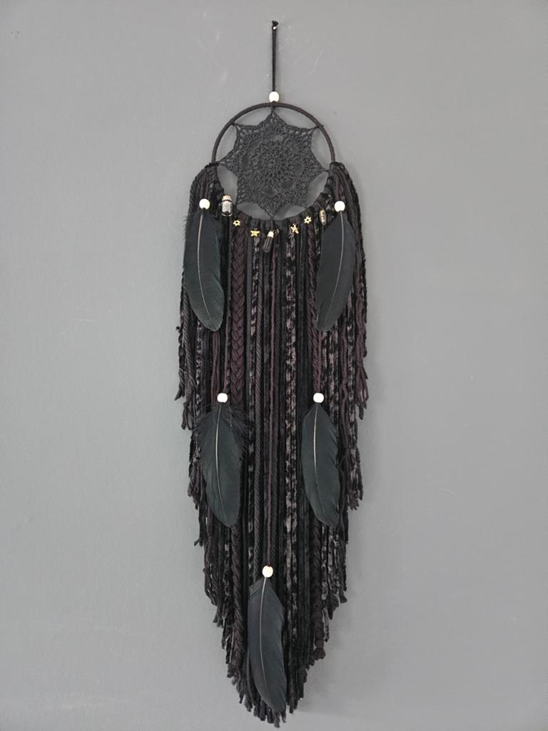 Dromenvanger zwart wandkleed muurhanger bohemian ibiza, Ophalen of Verzenden, Nieuw