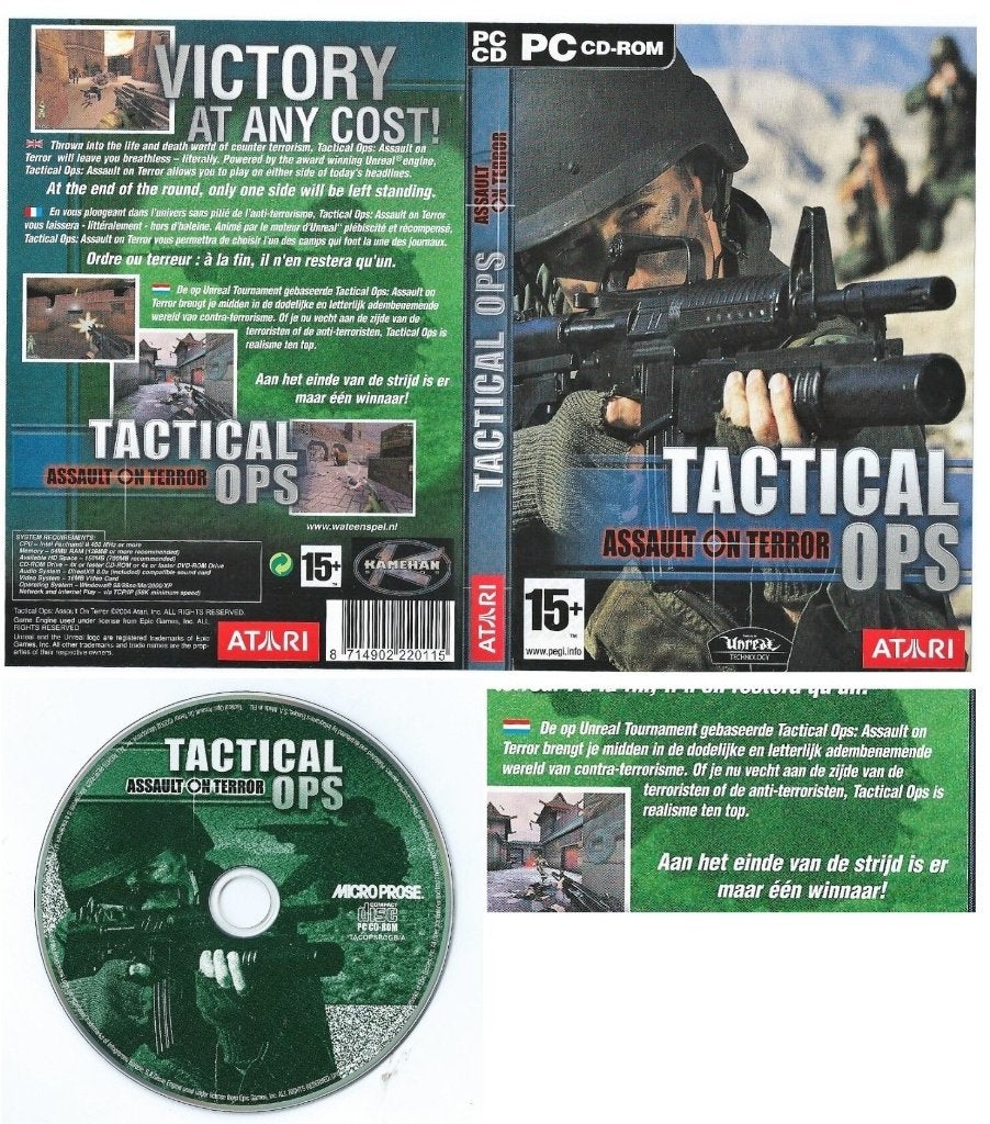 tacticalops assault on terror videogame, Vechten, 1 speler, Eén computer, Ophalen of Verzenden