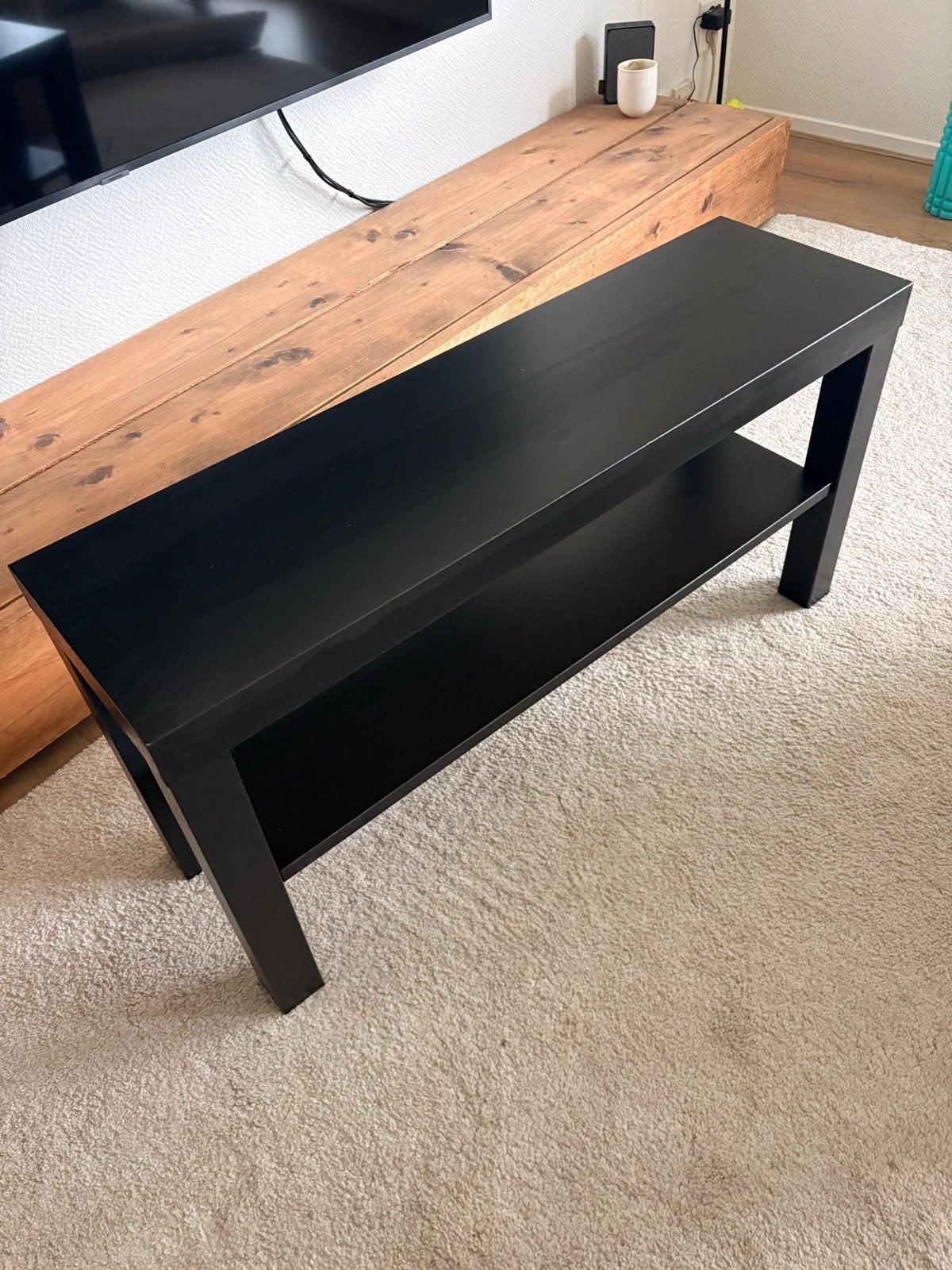 IKEA Lack TV-meubel Zwart - Compact en Stijlvol, Ophalen, Overige materialen, Gebruikt, 50 tot 100 cm