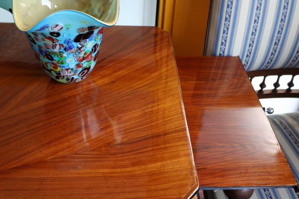 Bureau tafel hout, Ophalen