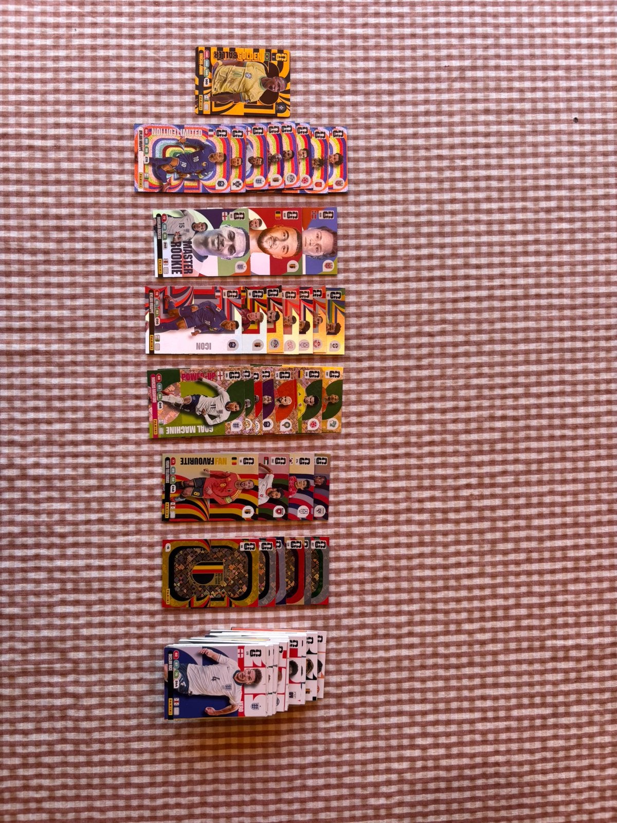 120 WK 2026 Panini kaarten - o.a. golden baller & limited, Ophalen of Verzenden, Zo goed als nieuw, Meerdere plaatjes