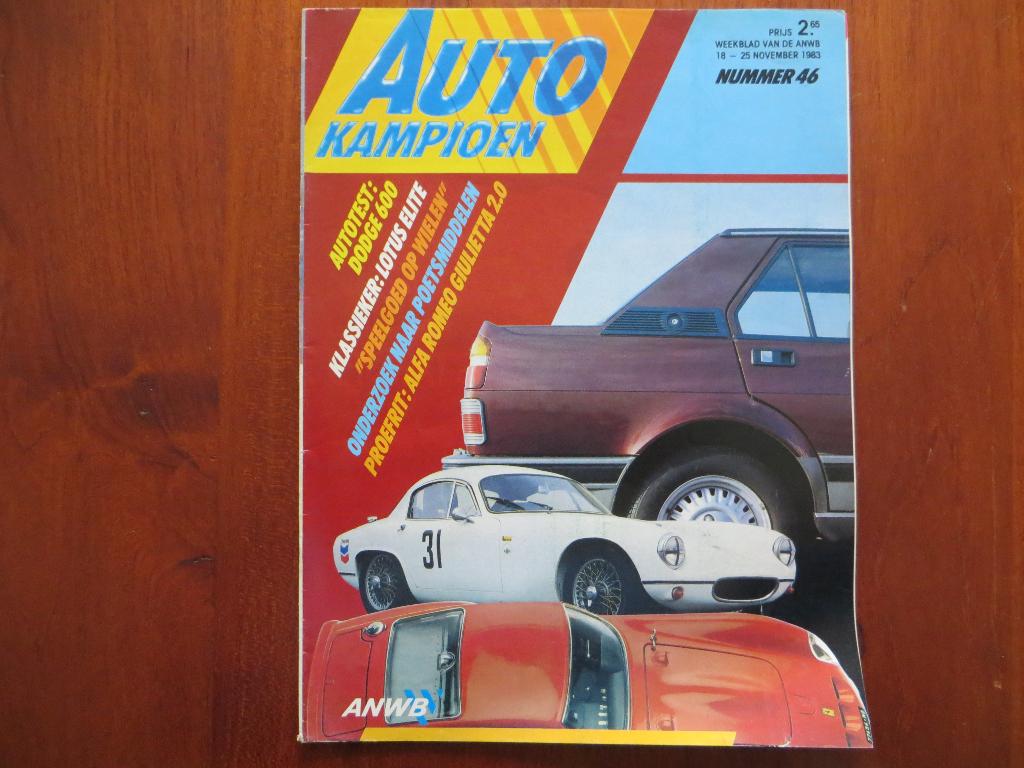 Autokampioen 46 1983 Dodge 600, Lotus Elite, Alfa Giulietta, Ophalen of Verzenden, Nieuw, Alfa Romeo