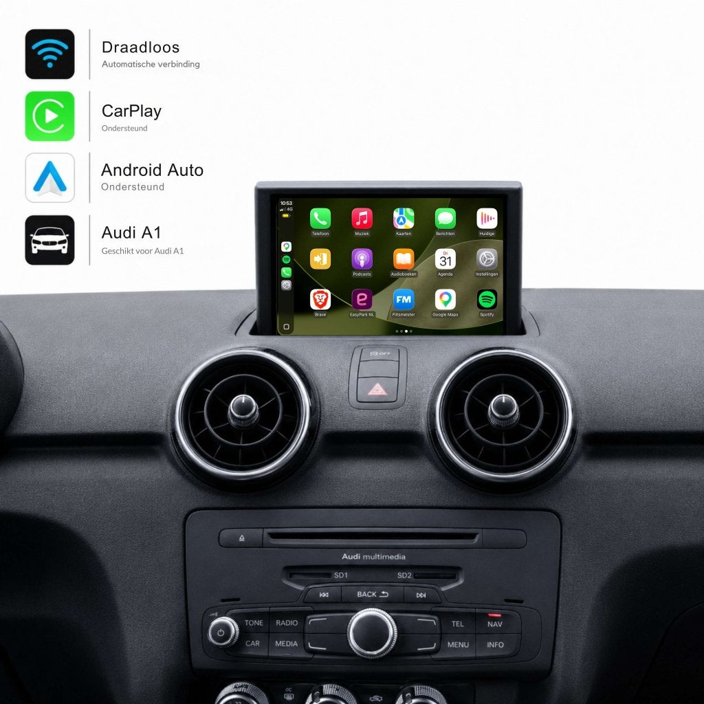 Audi A1, A4, A5, A6, Q3, Q5, Q7 CarPlay Box, Gebruikt, Meridiaan 42, Info@cartop-automotive.nl, Audi
