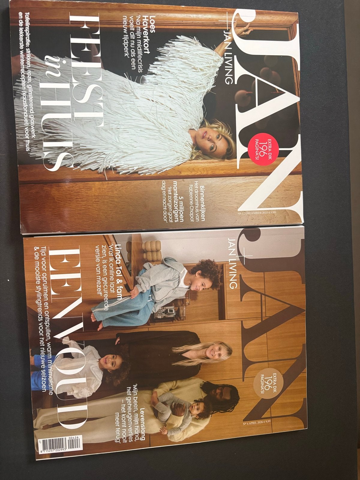 JAN Living Magazine - 2 edities: april 2026 en december 2025, Ophalen of Verzenden, Nieuw, Damesbladen