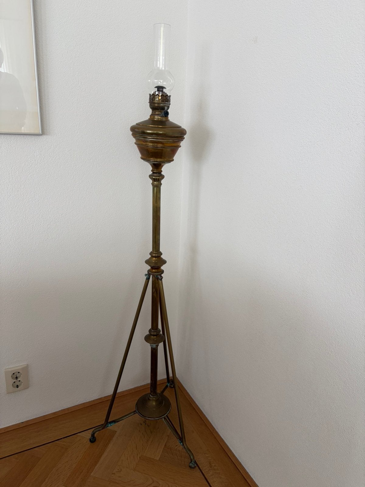 Koperen lamp, Ophalen, Gebruikt, 150 tot 200 cm