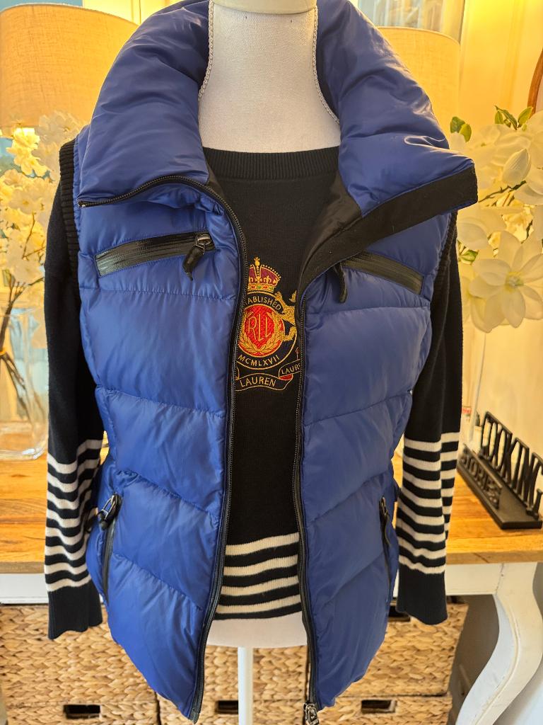 Royal-Blauw bodywarmer St. Emile, 38-40/M, perfecte staat., Kleding | Dames, Verzenden, Zo goed als nieuw, Maat 38/40 (M), Blauw