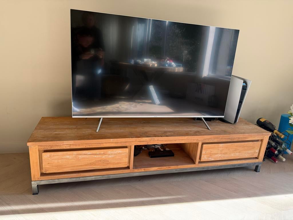 Industrieel TV-meubel Venetië 180 cm, Gebruikt, 150 tot 200 cm, Minder dan 100 cm, Industrieel
