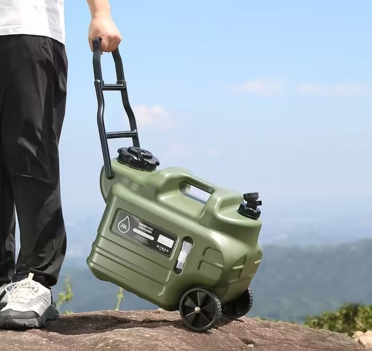Erg Grote Mobiele Verrijdbare Watercontainer Op Wielen. 28L, Ophalen of Verzenden, Nieuw