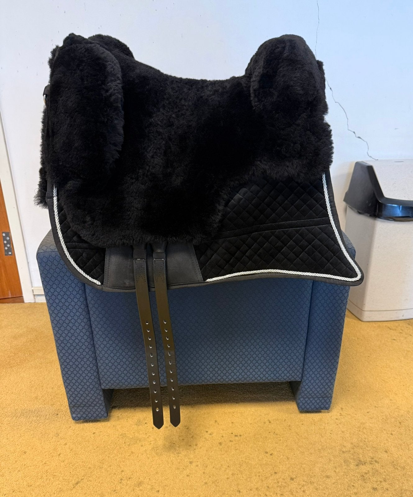 EDIX BAREBACKPAD Signor BOOMLOOS Zwart maat S lamswol ZGAN!, Nieuw, Ophalen of Verzenden, Zwart, Symmetrisch