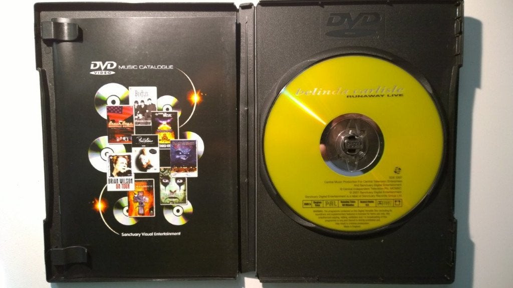 Belinda Carlisle - Runaway Live (DVD), Alle leeftijden, Ophalen of Verzenden, Zo goed als nieuw, Concert