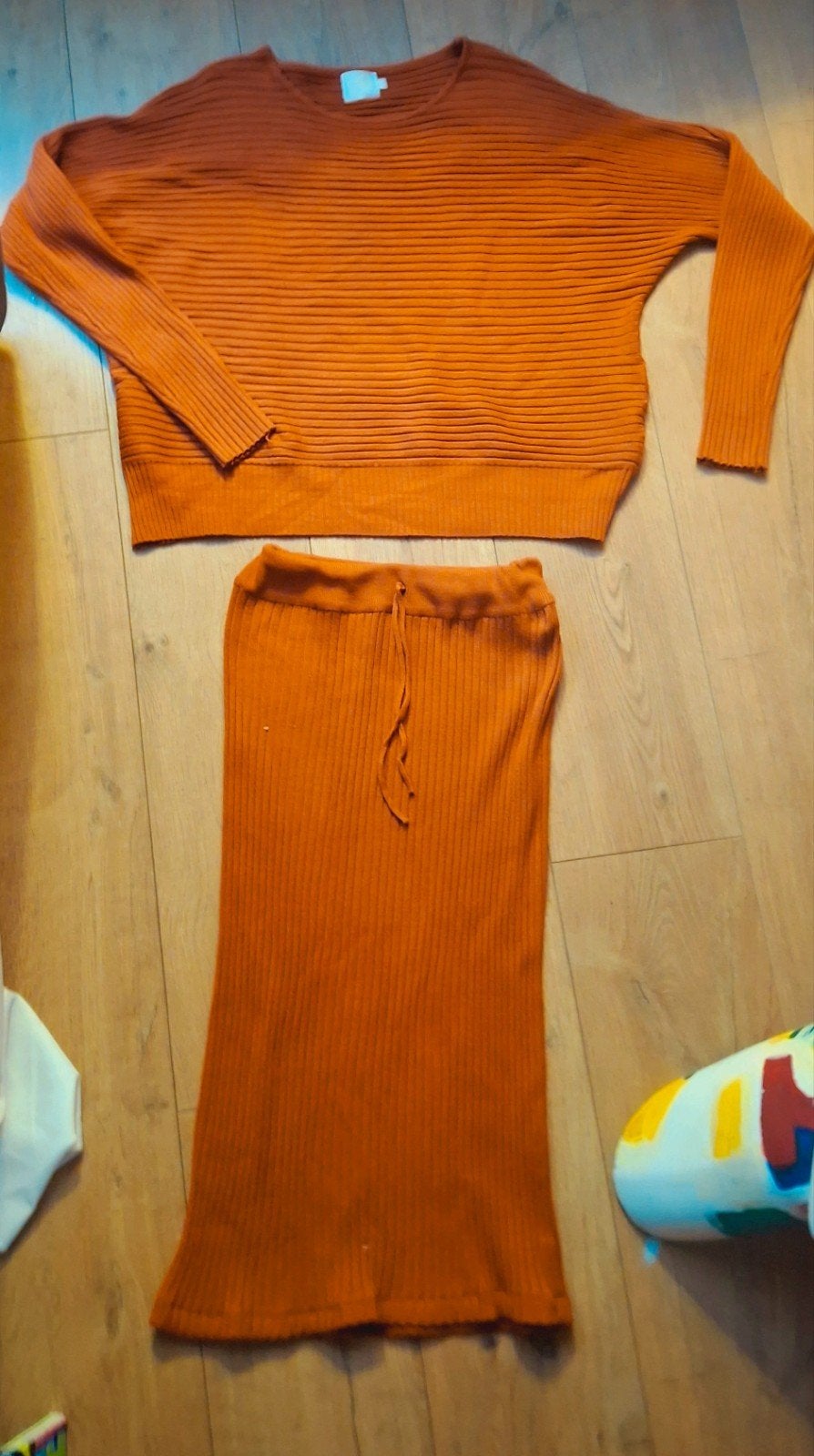 winter rok + trui purple queen mt 36, Kleding | Dames, Bruin, Ophalen of Verzenden, Zo goed als nieuw, Maat 36 (S)
