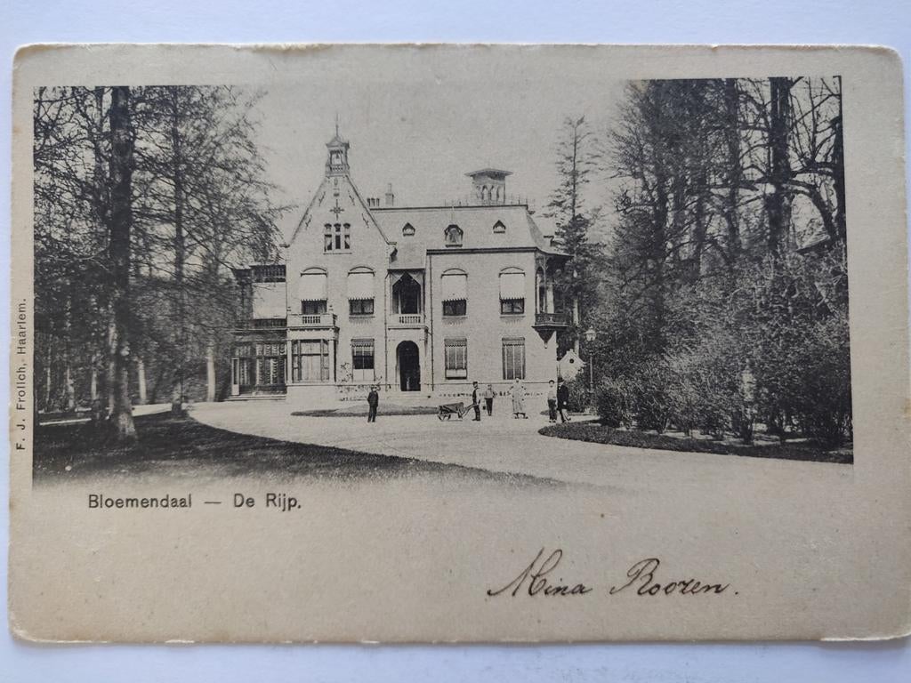 X544 Bloemendaal De Rijp 1903, Ophalen of Verzenden, Voor 1920, Noord-Holland