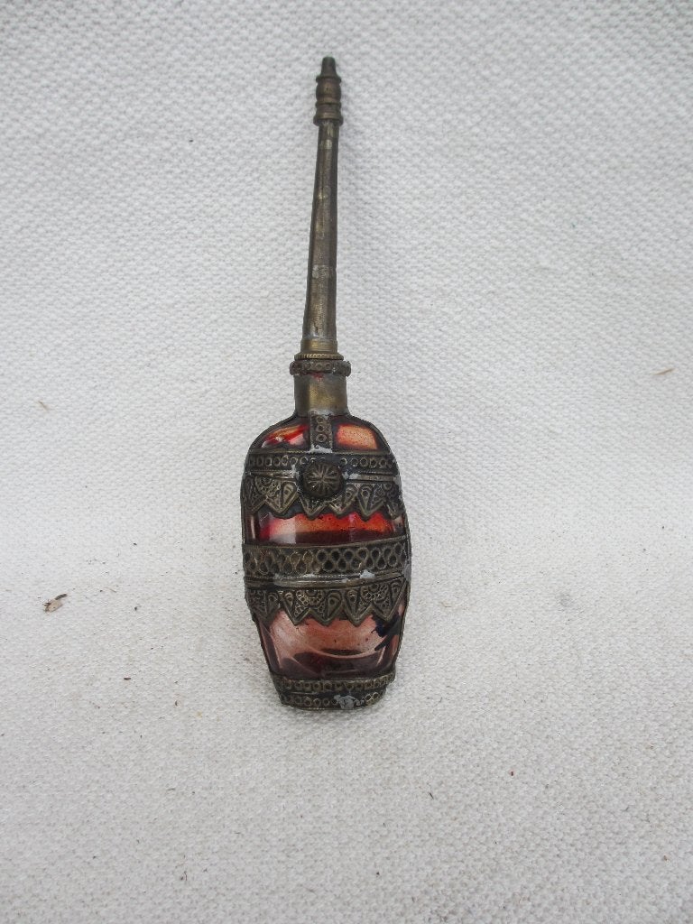 Vintage Marokkaanse parfumfles, Ophalen of Verzenden
