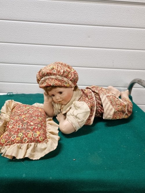 pop porselein liggend vintage, Ophalen of Verzenden, 'T Olde Gre-j, Info@toldegrej.nl, Endepoelstraat 20f Didam