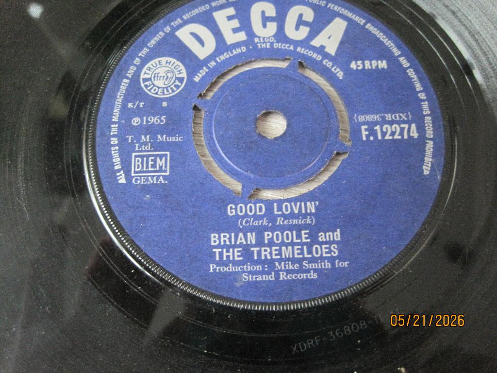 Brian Poole and The Tremeloes  -  Good lovin', Gebruikt, Originele persing, Single, Ophalen of Verzenden