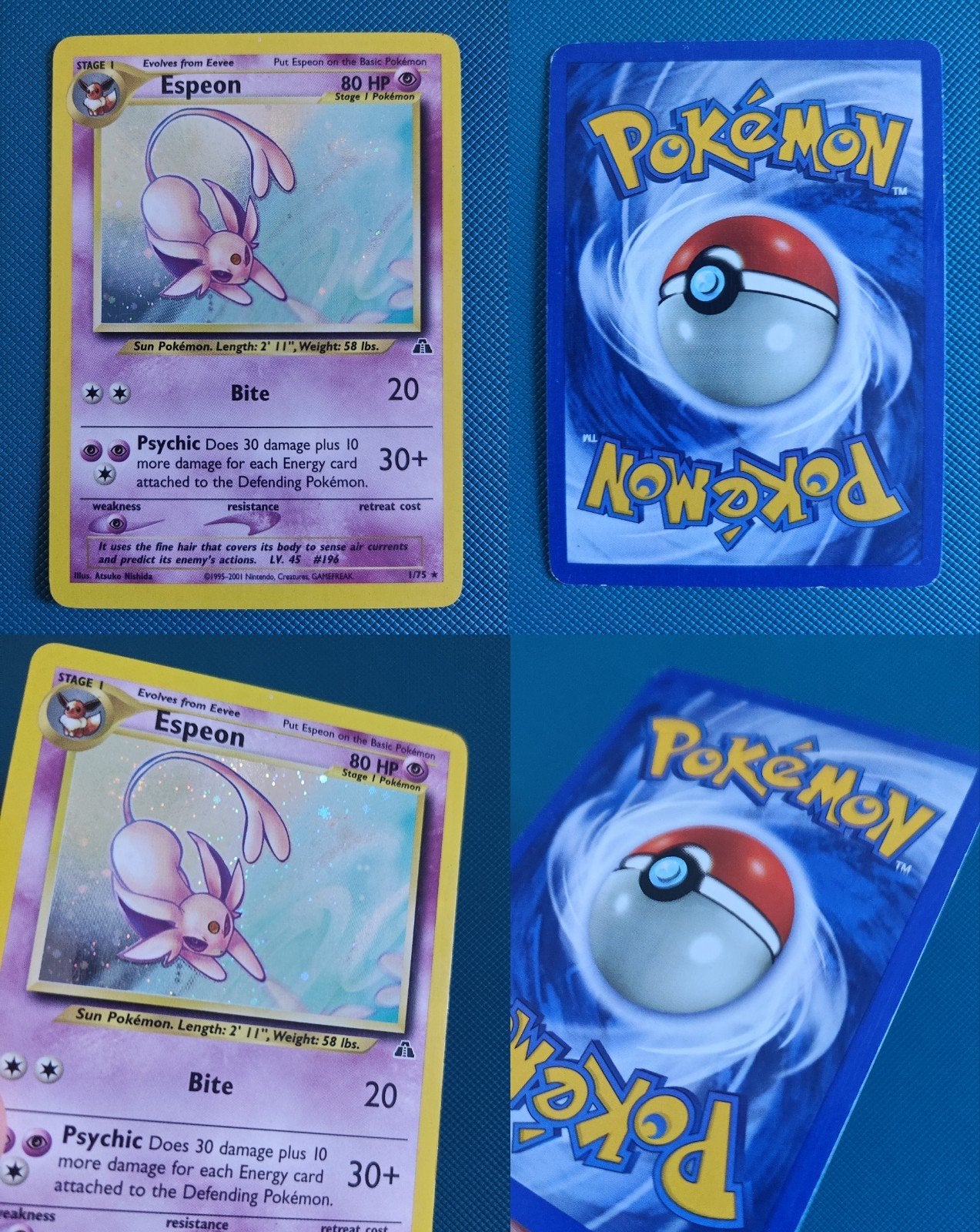 Pokémon Kaart Espeon Neo Discovery - Uitstekende Staat, Ophalen of Verzenden, Zo goed als nieuw, Losse kaart