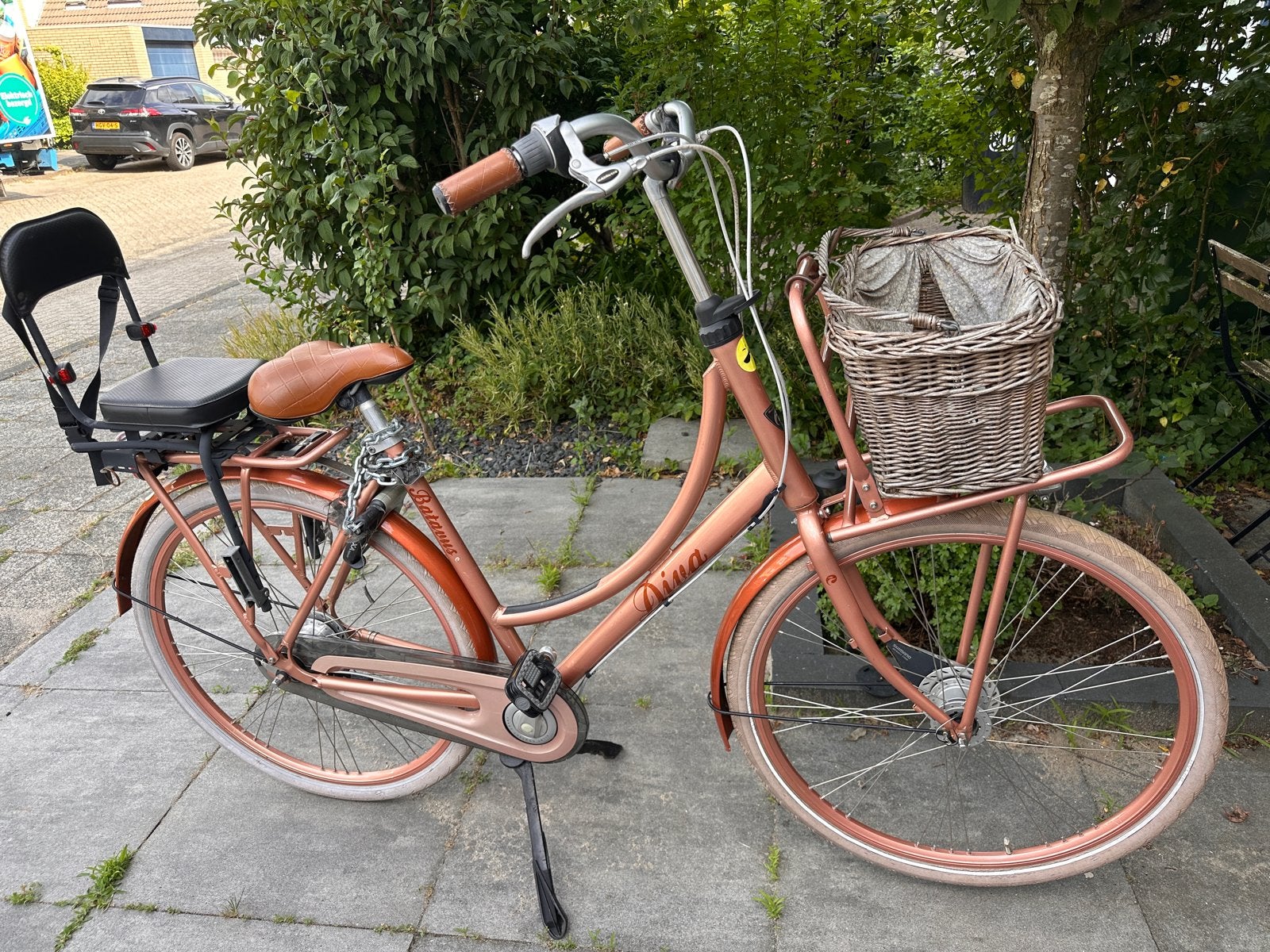 Batavus Diva Damesfiets 56 cm met 7 versnellingen, Fietsen en Brommers, Fietsen | Dames | Damesfietsen, Terugtraprem, Gebruikt