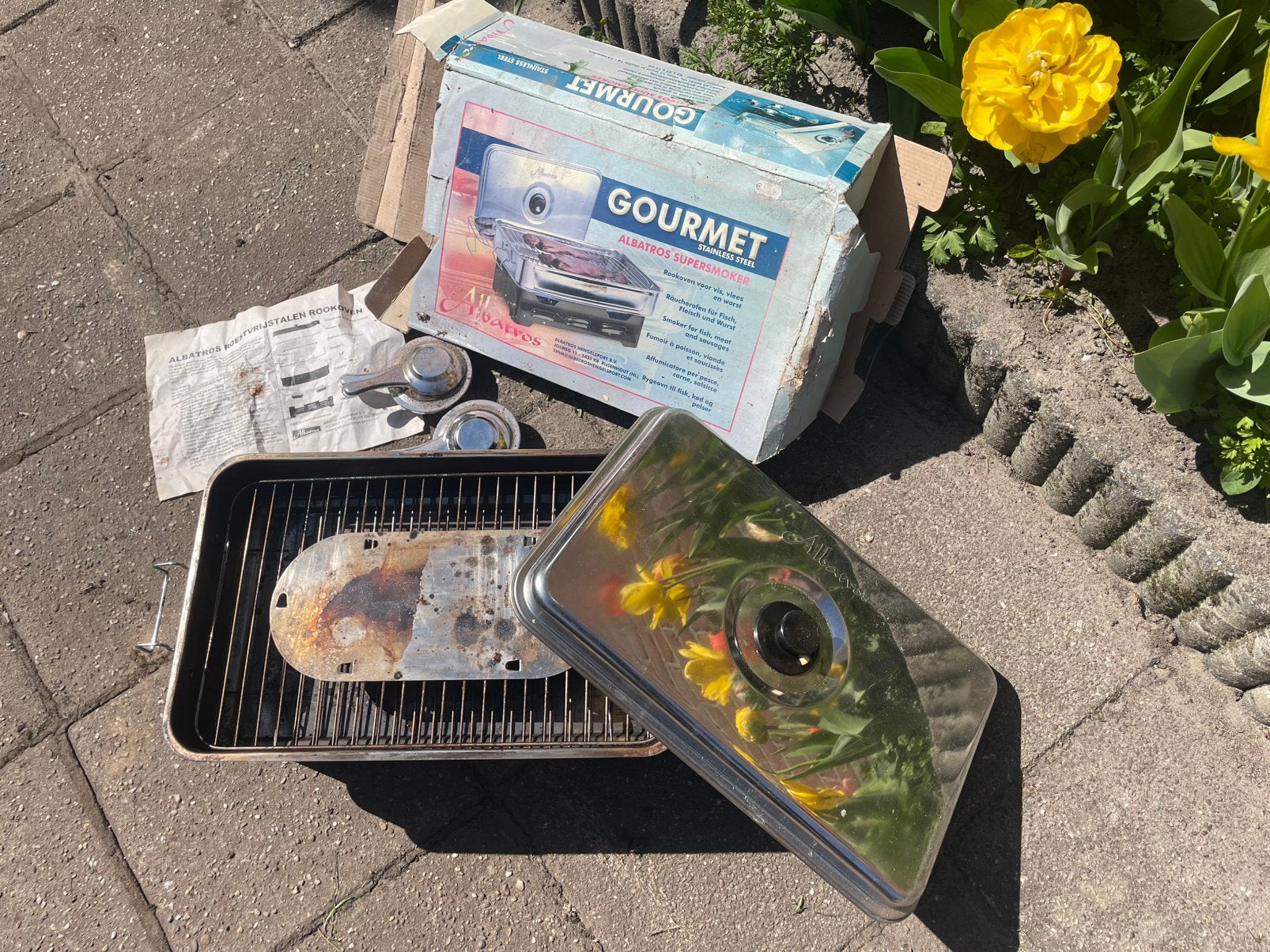 Gourmet Albatros supersmoker rookoven, Tuin en Terras, Ophalen of Verzenden, Gebruikt