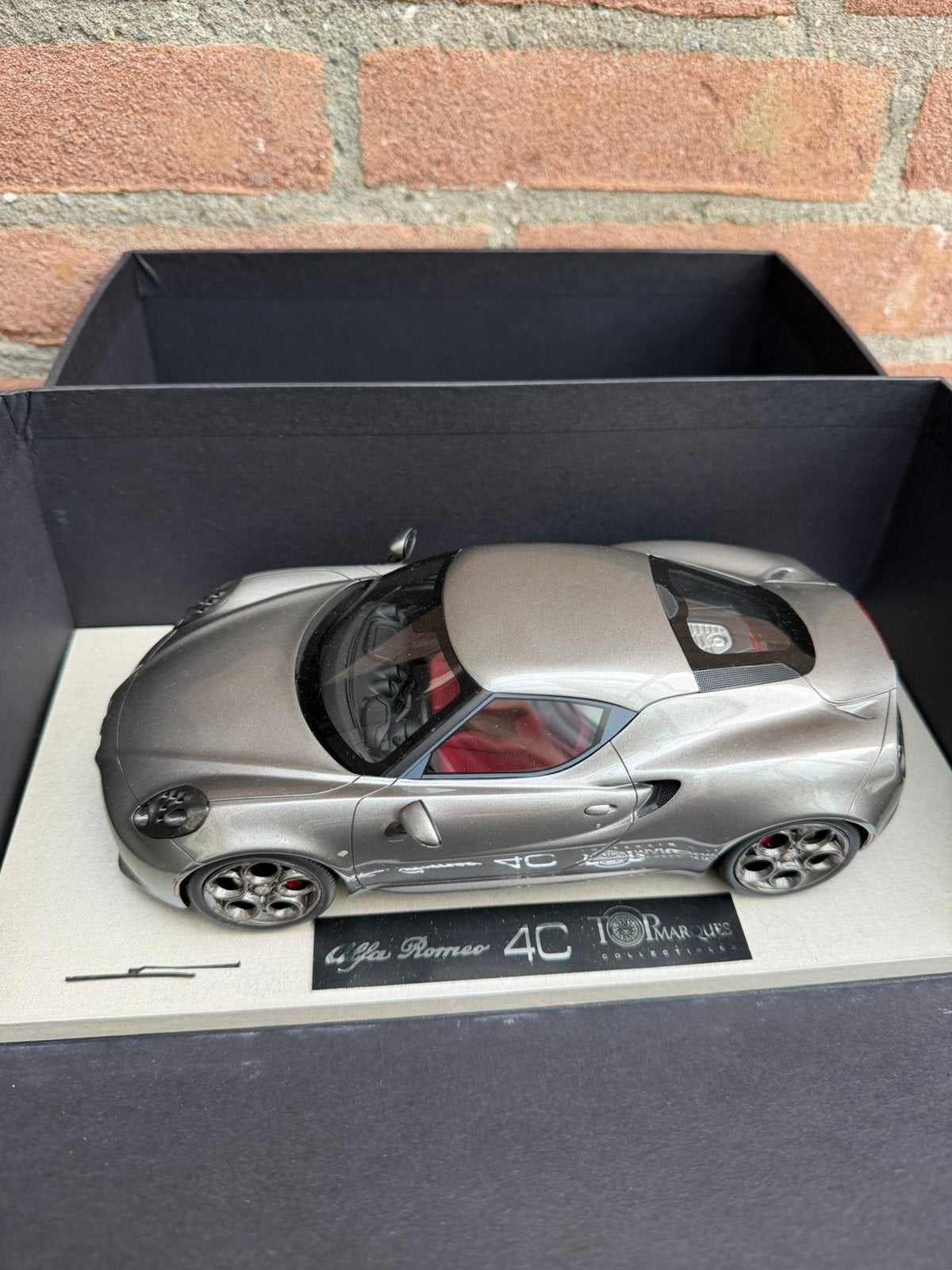1:18 Topmarques BBR Alfa Romeo 4C, Ophalen of Verzenden, Zo goed als nieuw, Overige merken